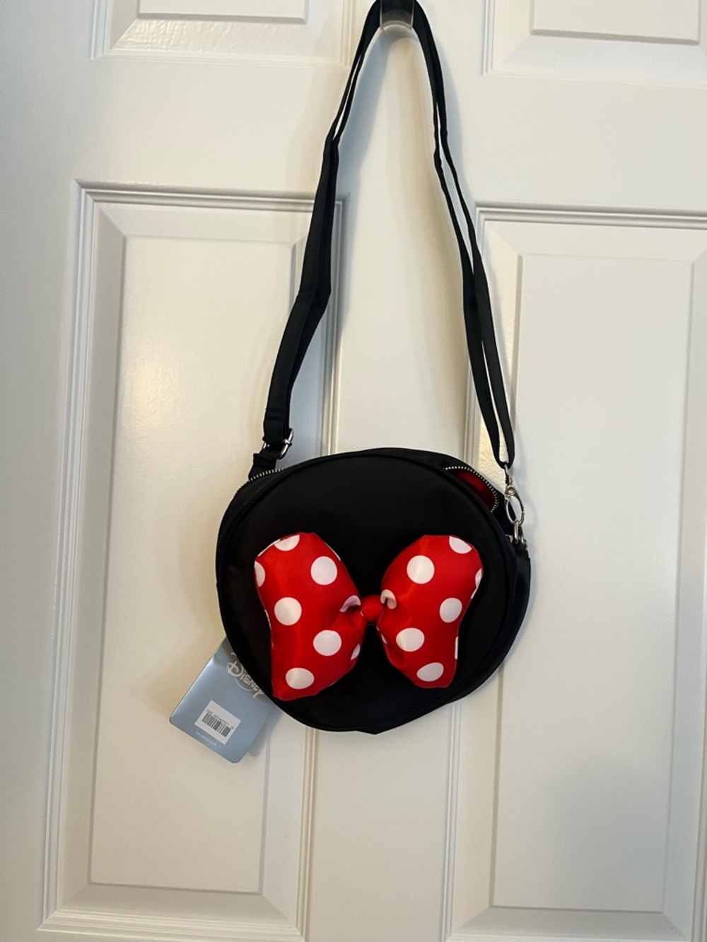 Disney Black Crossbody Bag with Red Interior Accent